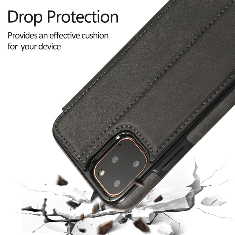 Flip Cover Leather Phone Case, designed with a premium leather finish 